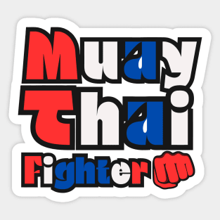 Muay Thai Fighter Sticker